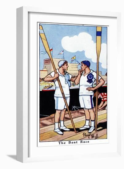 The Boat Race, 1936-René Bull-Framed Giclee Print