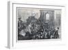 The Boat Race as Viewed from Hammersmith Bridge-M.w. Ridley-Framed Art Print