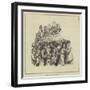 The Boat-Race in the Borough-null-Framed Giclee Print