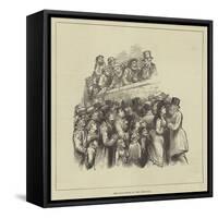 The Boat-Race in the Borough-null-Framed Stretched Canvas