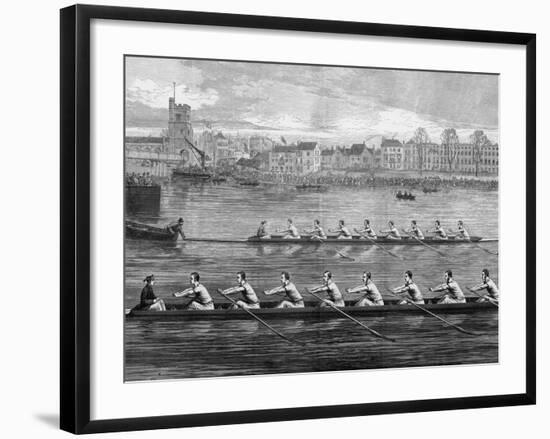 The Boat Race, Ready to Start-Harry Payne-Framed Photographic Print