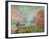 The Boat Studio on the Seine, 1875-Claude Monet-Framed Giclee Print