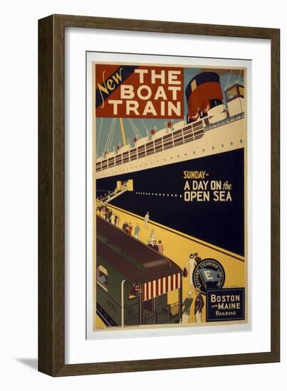 The Boat Train-null-Framed Giclee Print