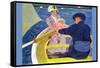 The Boat Travel-Mary Cassatt-Framed Stretched Canvas