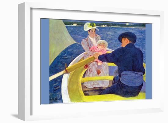 The Boat Travel-Mary Cassatt-Framed Art Print