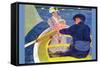 The Boat Travel-Mary Cassatt-Framed Stretched Canvas