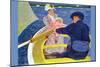 The Boat Travel-Mary Cassatt-Mounted Art Print