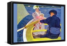 The Boat Travel-Mary Cassatt-Framed Stretched Canvas