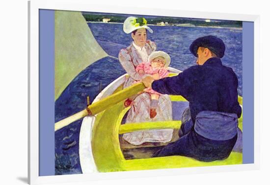 The Boat Travel-Mary Cassatt-Framed Art Print