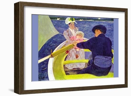 The Boat Travel-Mary Cassatt-Framed Art Print