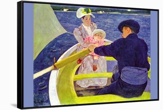 The Boat Travel-Mary Cassatt-Framed Stretched Canvas