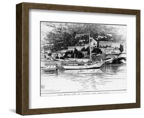 The Boat Which Joshua Slocum Rebuilt and Sailed Single- Handed Round the World at Gibraltar-George Varian-Framed Photographic Print