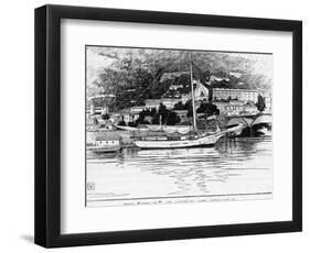 The Boat Which Joshua Slocum Rebuilt and Sailed Single- Handed Round the World at Gibraltar-George Varian-Framed Photographic Print