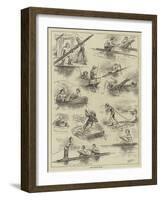 The Boating Fever-null-Framed Giclee Print