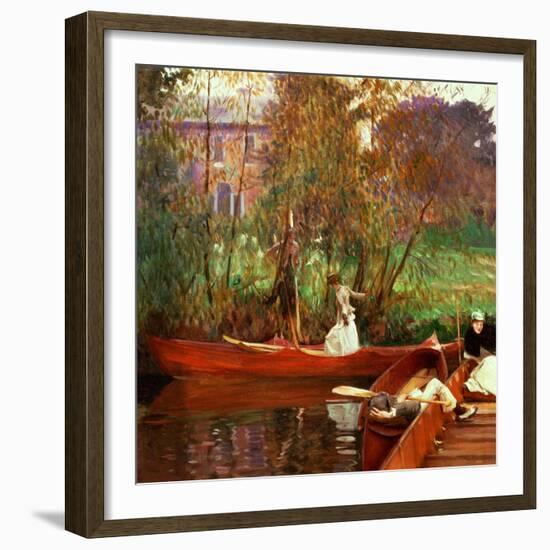 The Boating Party, 1889-John Singer Sargent-Framed Giclee Print