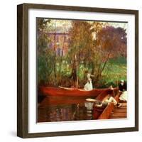 The Boating Party, 1889-John Singer Sargent-Framed Giclee Print