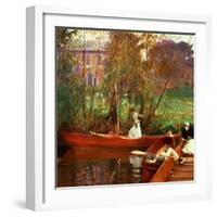 The Boating Party, 1889-John Singer Sargent-Framed Giclee Print