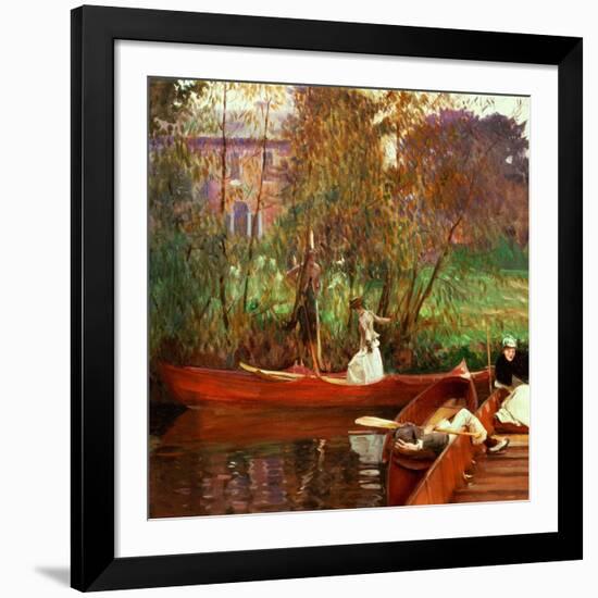 The Boating Party, 1889-John Singer Sargent-Framed Giclee Print