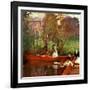 The Boating Party, 1889-John Singer Sargent-Framed Giclee Print