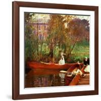 The Boating Party, 1889-John Singer Sargent-Framed Giclee Print