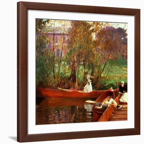 The Boating Party, 1889-John Singer Sargent-Framed Giclee Print