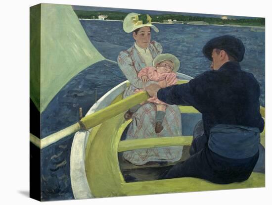 The Boating Party, by Mary Cassatt, 1893-94, American painting,-Mary Cassatt-Stretched Canvas