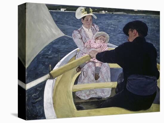 The Boating Party-Mary Cassatt-Stretched Canvas