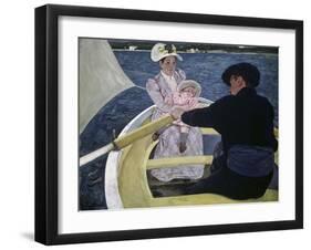 The Boating Party-Mary Cassatt-Framed Giclee Print