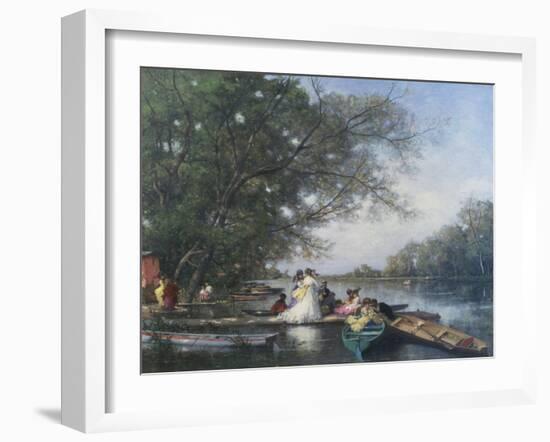 The Boating Party-Ferdinand Heilbuth-Framed Giclee Print