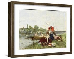 The Boating Party-Francesco Miralles Galaup-Framed Giclee Print