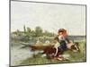 The Boating Party-Francesco Miralles Galaup-Mounted Giclee Print