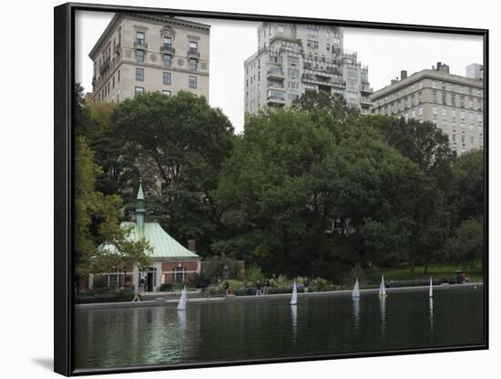 The Boating Pond, Central Park, Manhattan, New York City, New York, USA-Amanda Hall-Framed Photographic Print