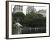 The Boating Pond, Central Park, Manhattan, New York City, New York, USA-Amanda Hall-Framed Photographic Print