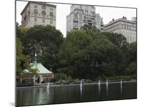 The Boating Pond, Central Park, Manhattan, New York City, New York, USA-Amanda Hall-Mounted Photographic Print