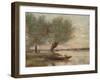 The Boatman, 1806-1875, (1906-7)-Jean-Baptiste-Camille Corot-Framed Giclee Print