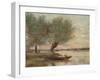 The Boatman, 1806-1875, (1906-7)-Jean-Baptiste-Camille Corot-Framed Giclee Print