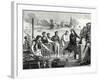 The Boatmen of the Weser Chop Papin's Steamboat in Pieces-null-Framed Giclee Print