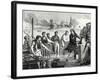 The Boatmen of the Weser Chop Papin's Steamboat in Pieces-null-Framed Giclee Print