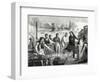 The Boatmen of the Weser Chop Papin's Steamboat in Pieces-null-Framed Giclee Print