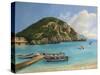 The Boats Of Paleokastritsa-kirilstanchev-Stretched Canvas