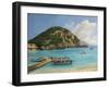 The Boats Of Paleokastritsa-kirilstanchev-Framed Art Print