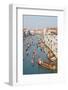 The boats of the historical procession for the historical Regatta on the Grand Canal of Venice-Carlo Morucchio-Framed Photographic Print