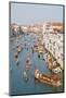 The boats of the historical procession for the historical Regatta on the Grand Canal of Venice-Carlo Morucchio-Mounted Photographic Print