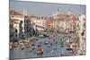 The boats of the historical procession for the historical Regatta on the Grand Canal of Venice-Carlo Morucchio-Mounted Photographic Print