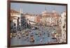 The boats of the historical procession for the historical Regatta on the Grand Canal of Venice-Carlo Morucchio-Framed Photographic Print