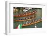 The boats of the historical procession for the historical Regatta on the Grand Canal of Venice-Carlo Morucchio-Framed Photographic Print