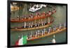 The boats of the historical procession for the historical Regatta on the Grand Canal of Venice-Carlo Morucchio-Framed Photographic Print