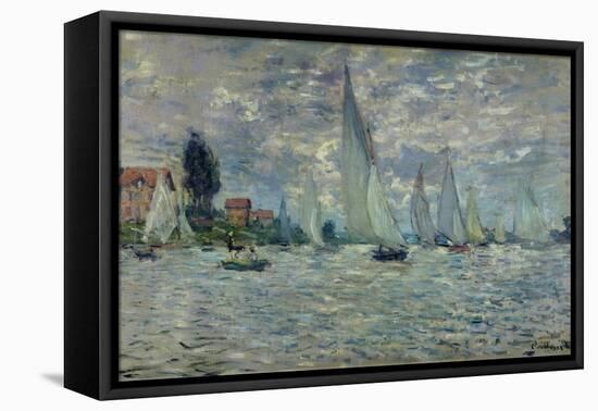 The Boats, or Regatta at Argenteuil, circa 1874-Claude Monet-Framed Stretched Canvas
