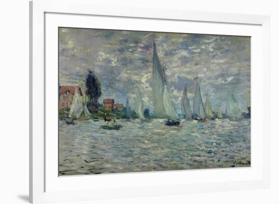 The Boats, or Regatta at Argenteuil, circa 1874-Claude Monet-Framed Premium Giclee Print