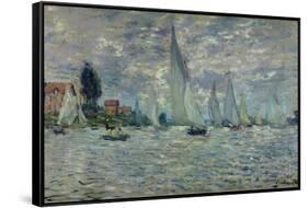 The Boats, or Regatta at Argenteuil, circa 1874-Claude Monet-Framed Stretched Canvas